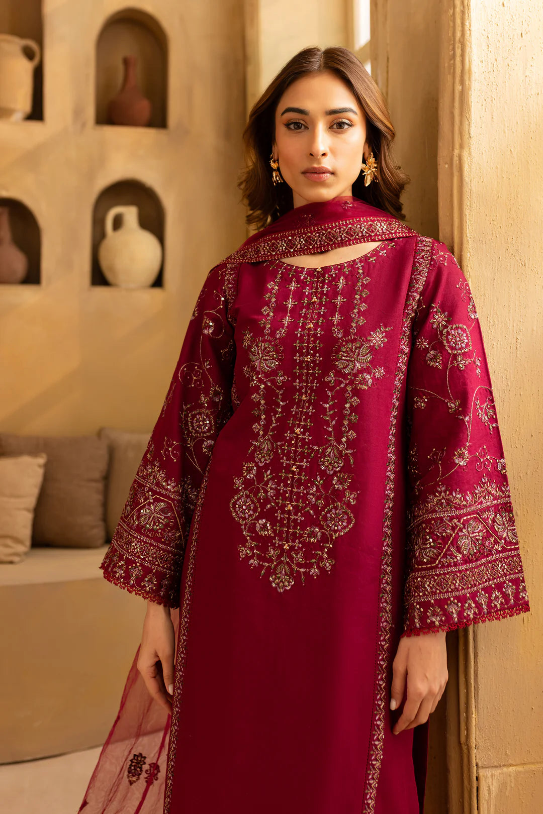 Balin 3Pc - Embroidered Dress