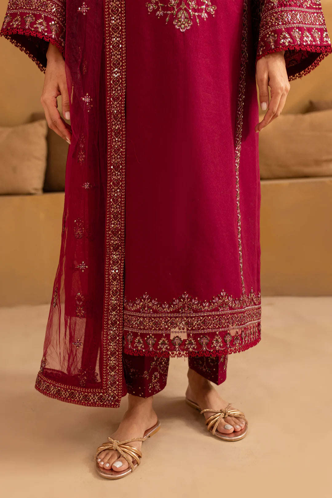 Balin 3Pc - Embroidered Dress