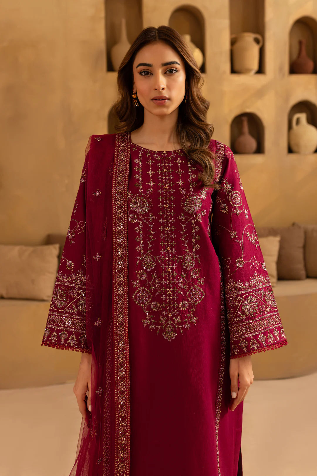 Balin 3Pc - Embroidered Dress