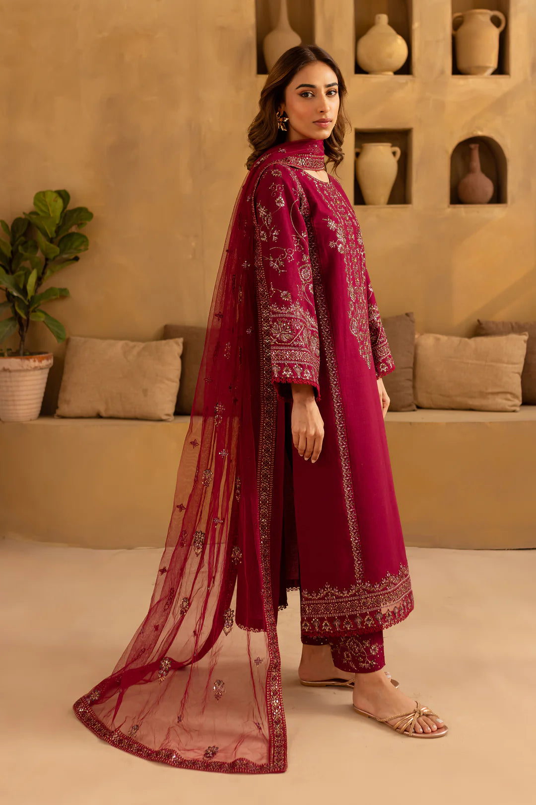Balin 3Pc - Embroidered Dress