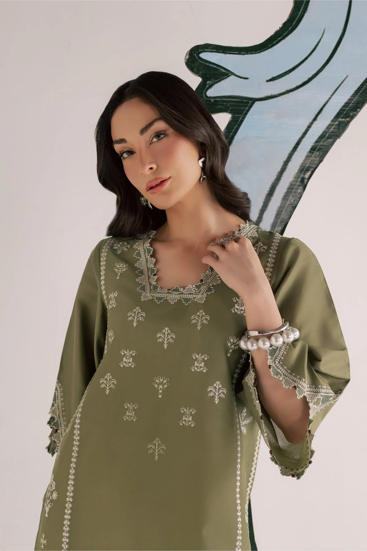 Bismil 2Pc - Embroidered Dress