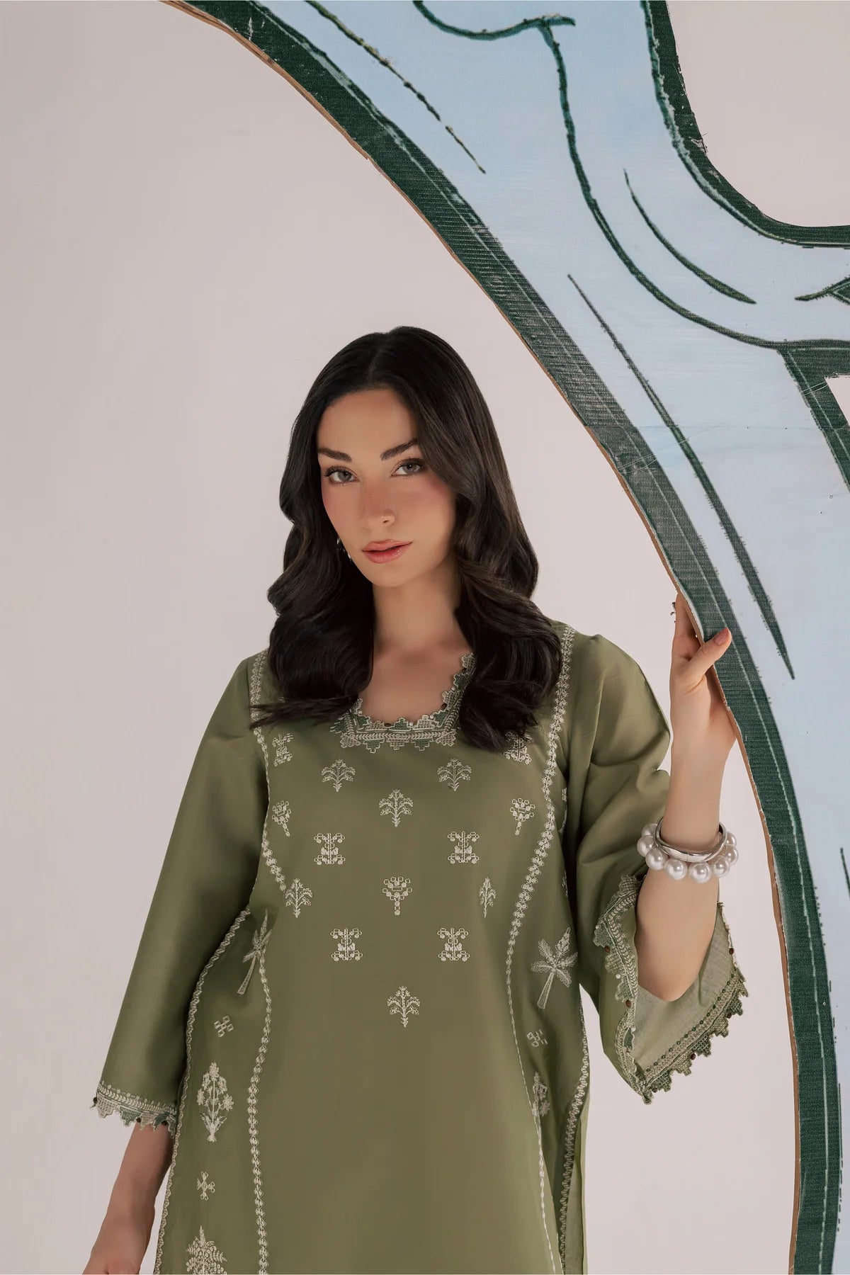 Bismil 2Pc - Embroidered Dress