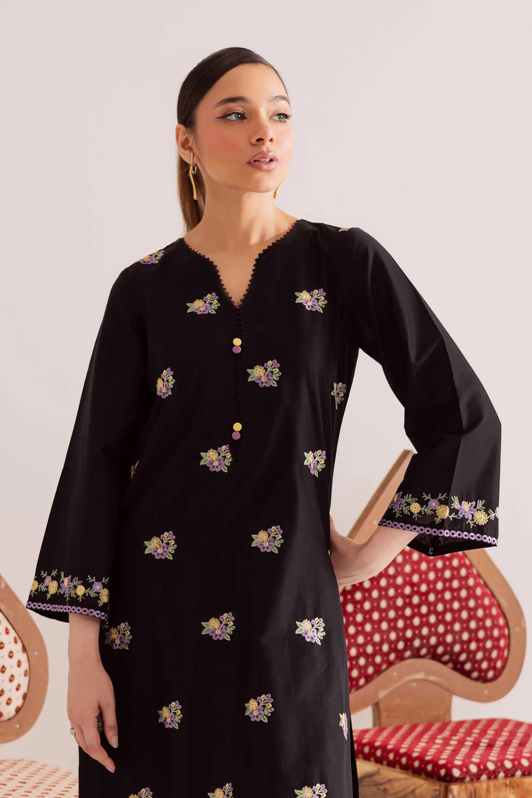 Liora 2Pc - Embroidered Casual Pret