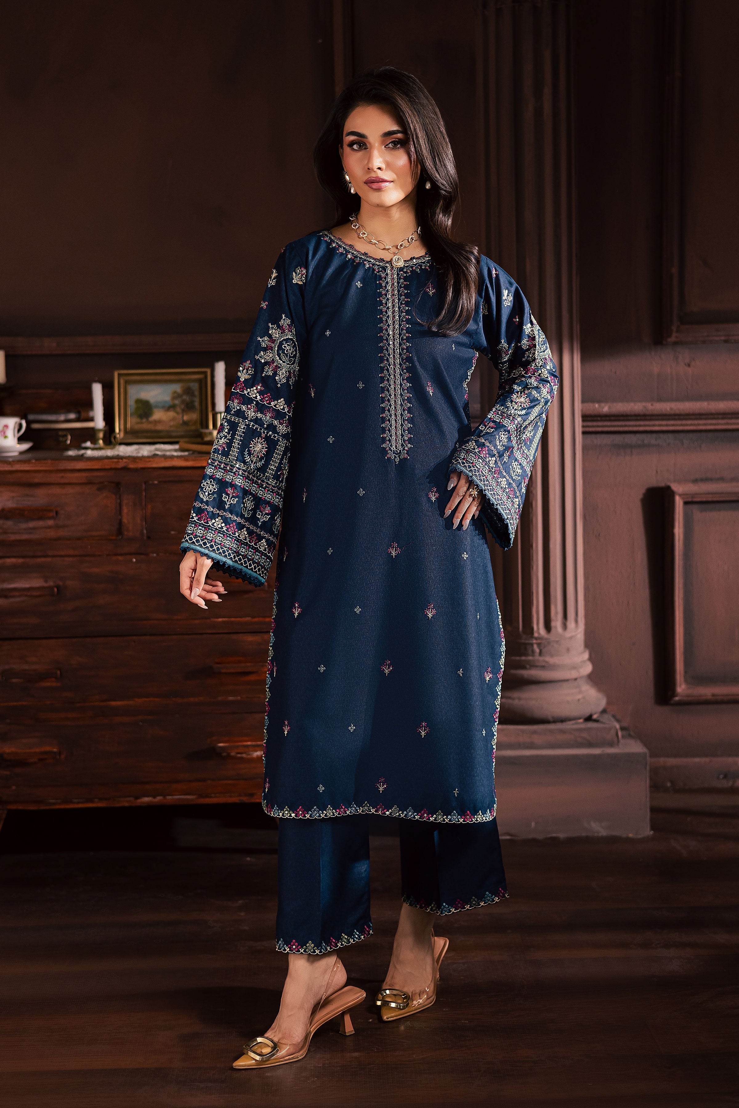 Shajjar 2Pc - Embroidered Dress