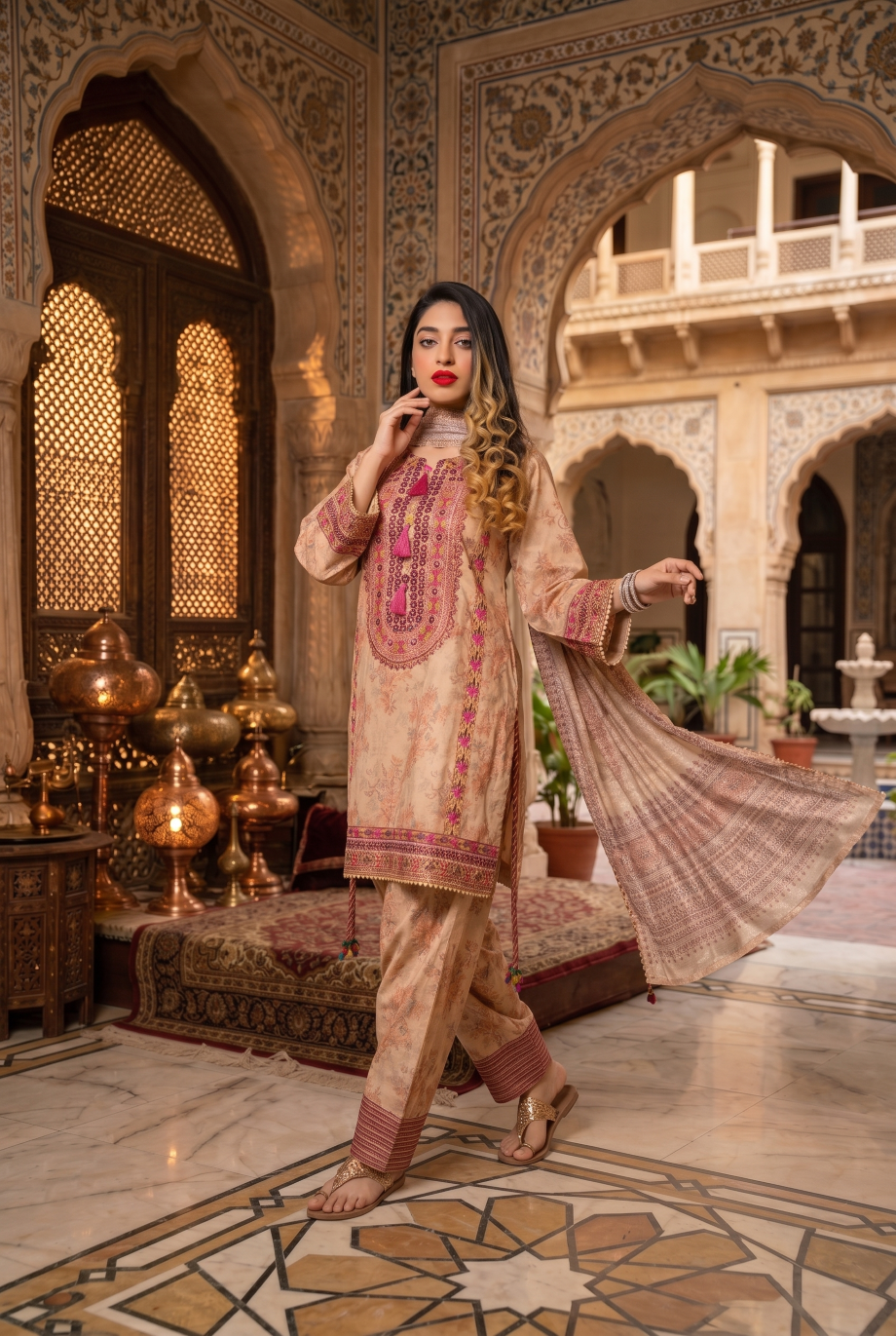 Navi 3Pc - Printed Lawn Dress