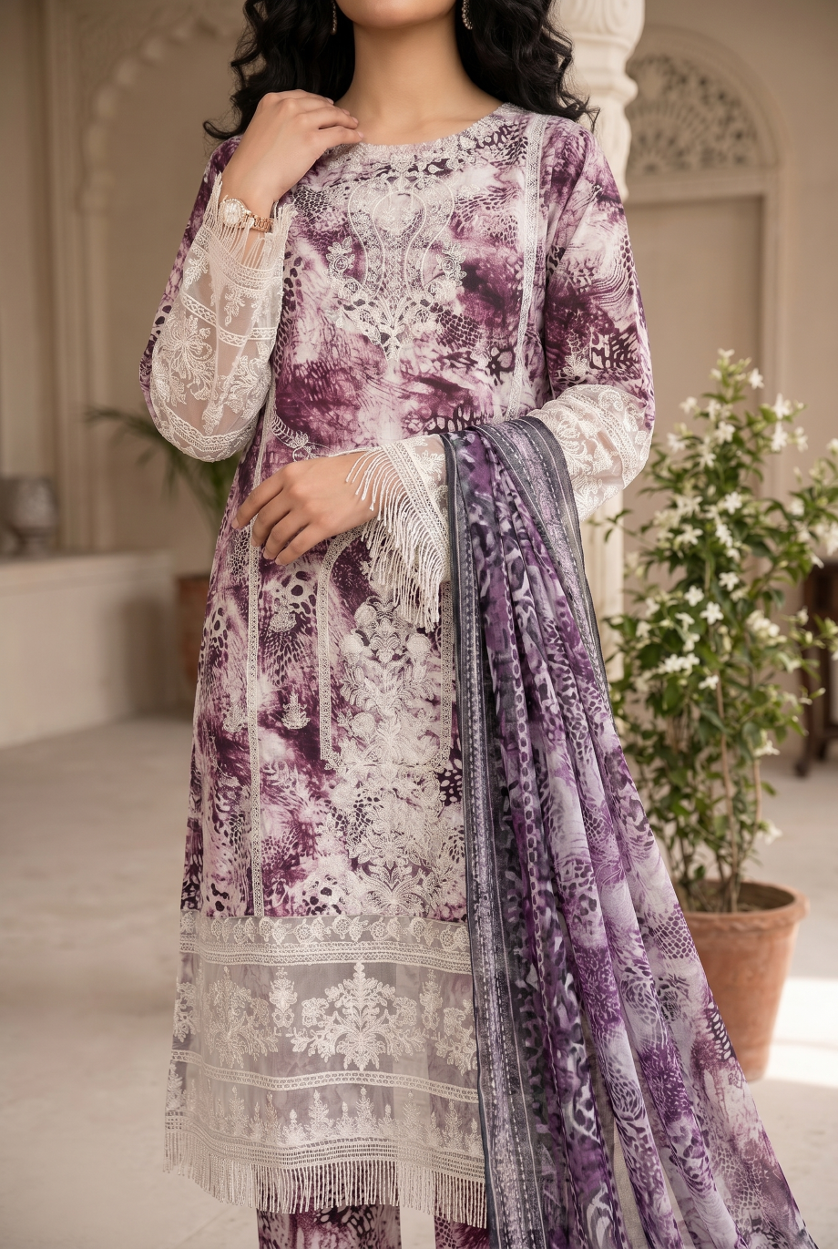 Yunna 3Pc - Printed Lawn Dress