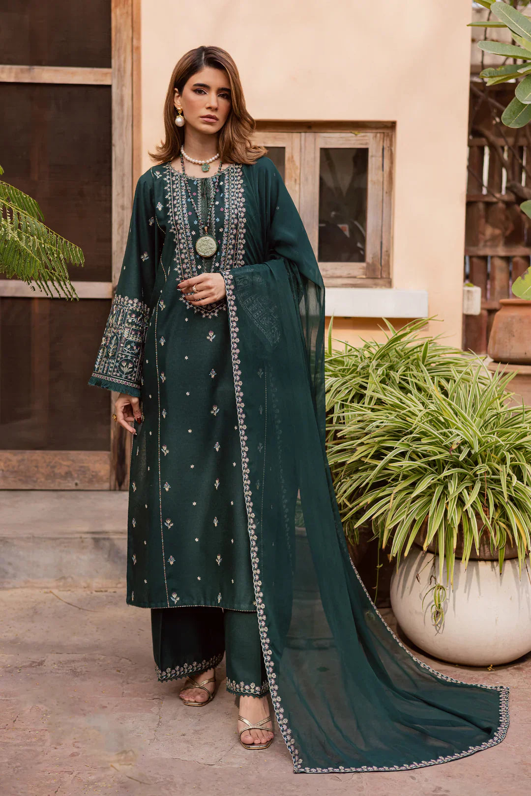 Julke 3Pc Embroidered Festive Pret