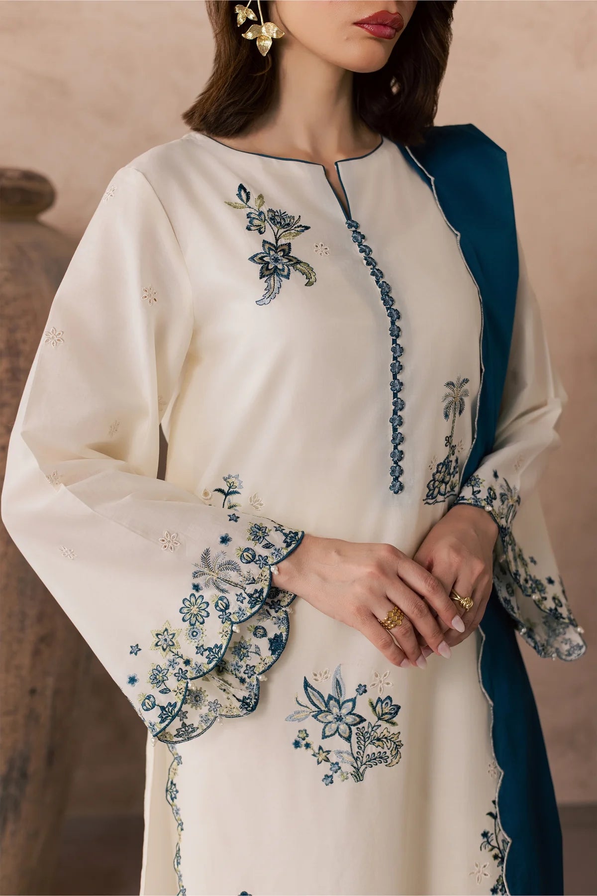 Fable 3Pc - Embroidered Dress