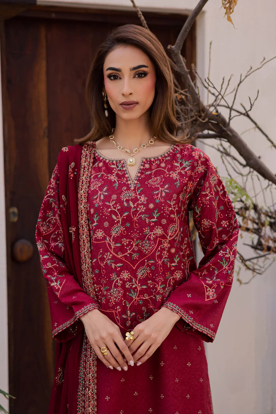 Marilyn 3Pc - Embroidered Festive Pret