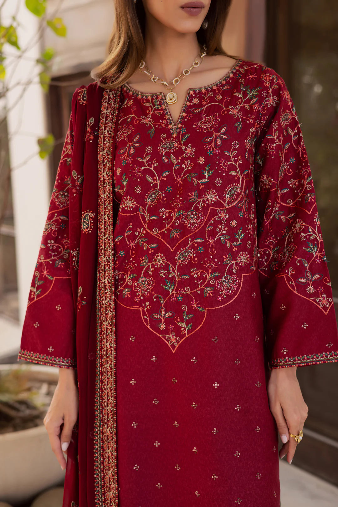 Marilyn 3Pc - Embroidered Festive Pret