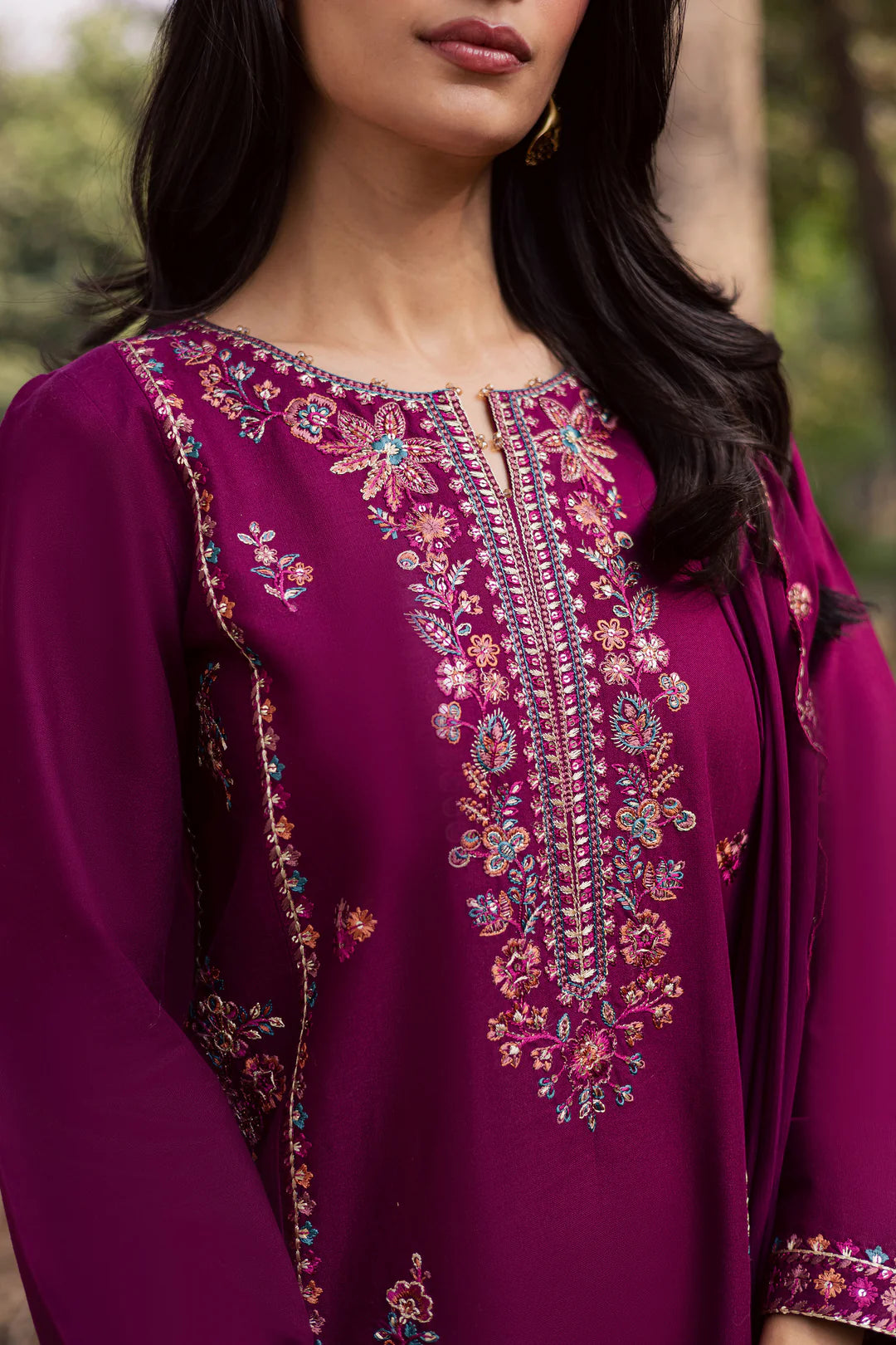 Sole 3Pc - Embroidered Dress