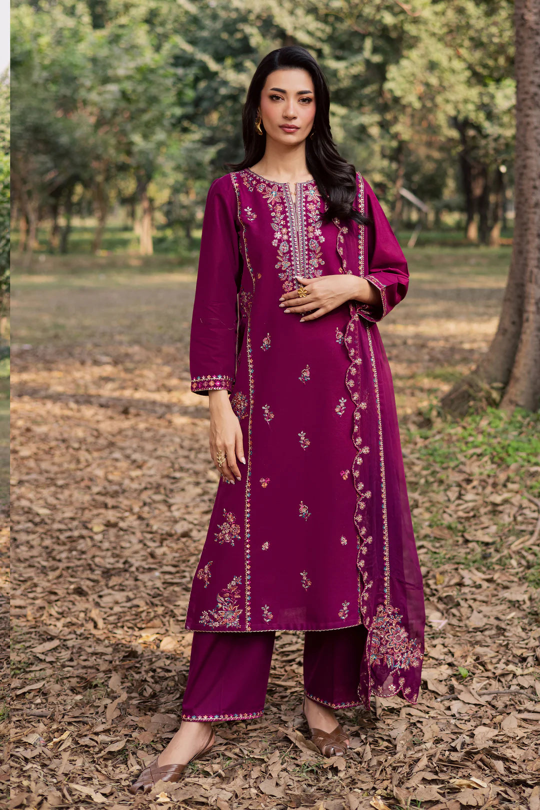 Sole 3Pc - Embroidered Dress