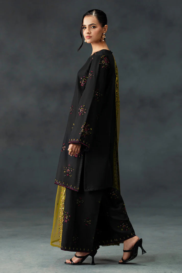 Madiha 3Pc Embroidered Dress
