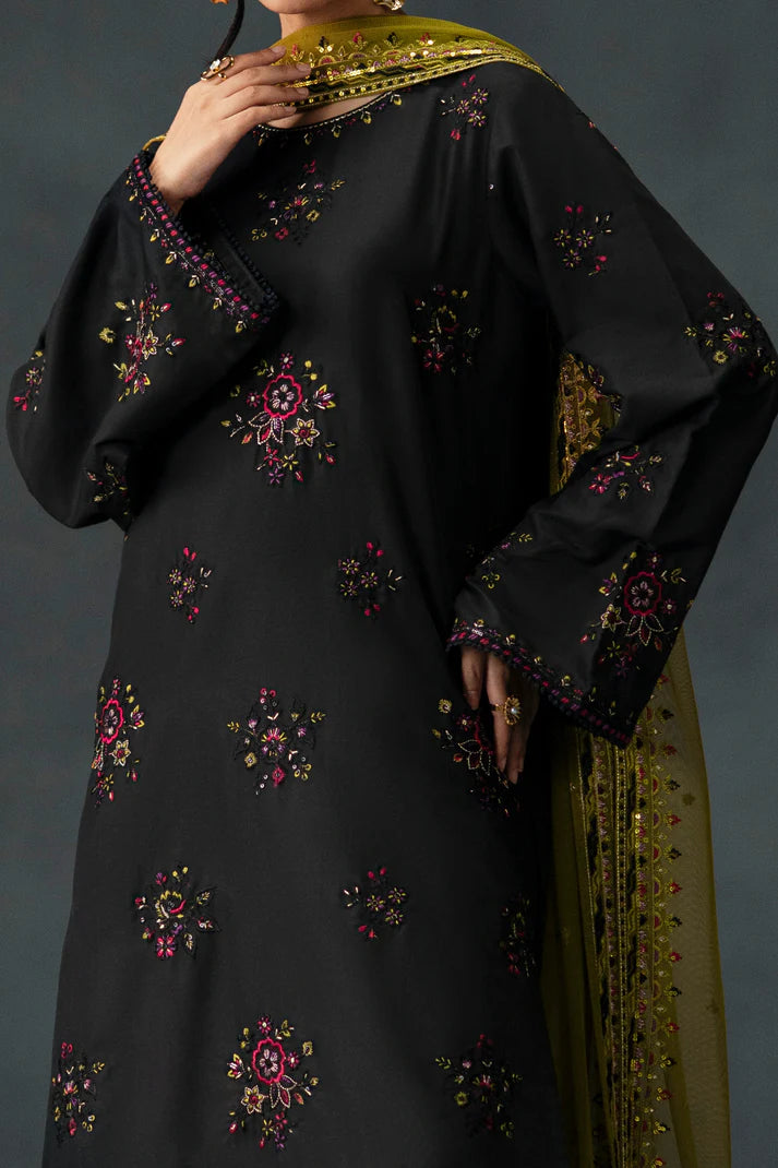 Madiha 3Pc Embroidered Dress
