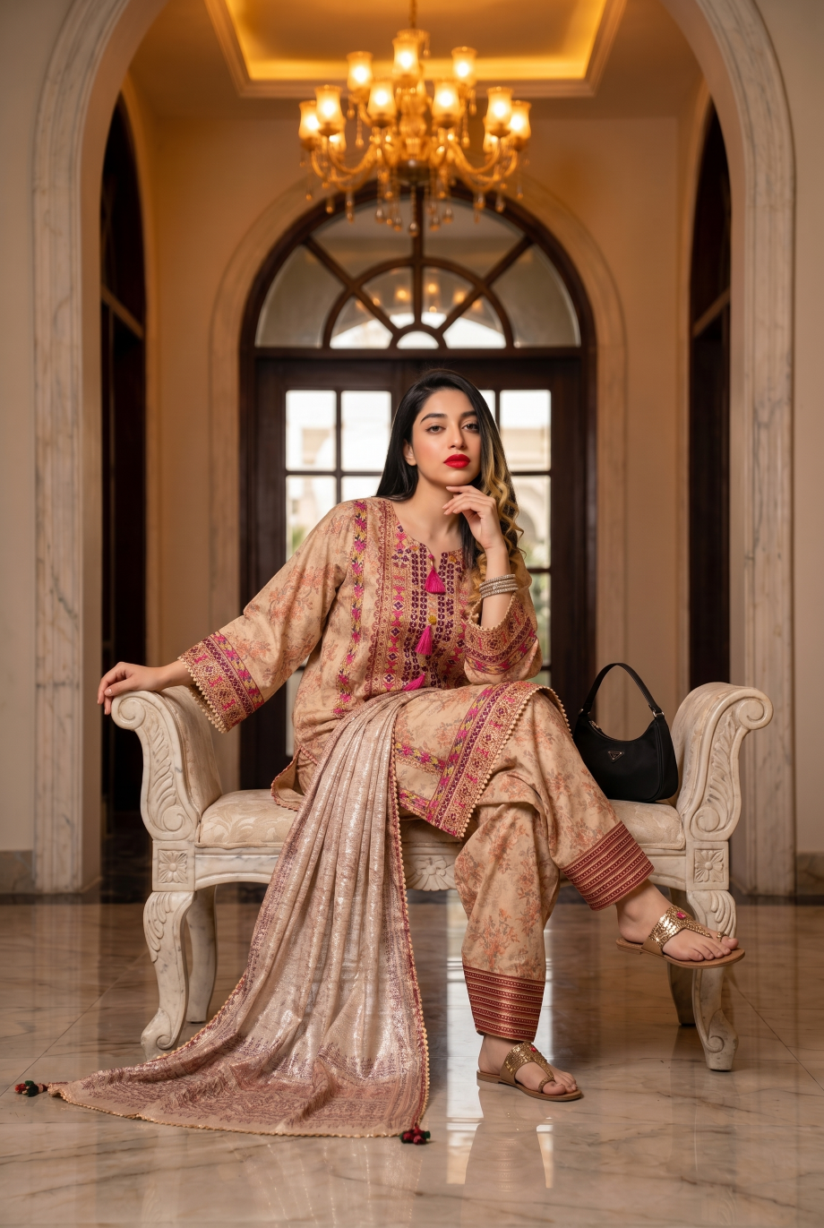 Navi 3Pc - Printed Lawn Dress