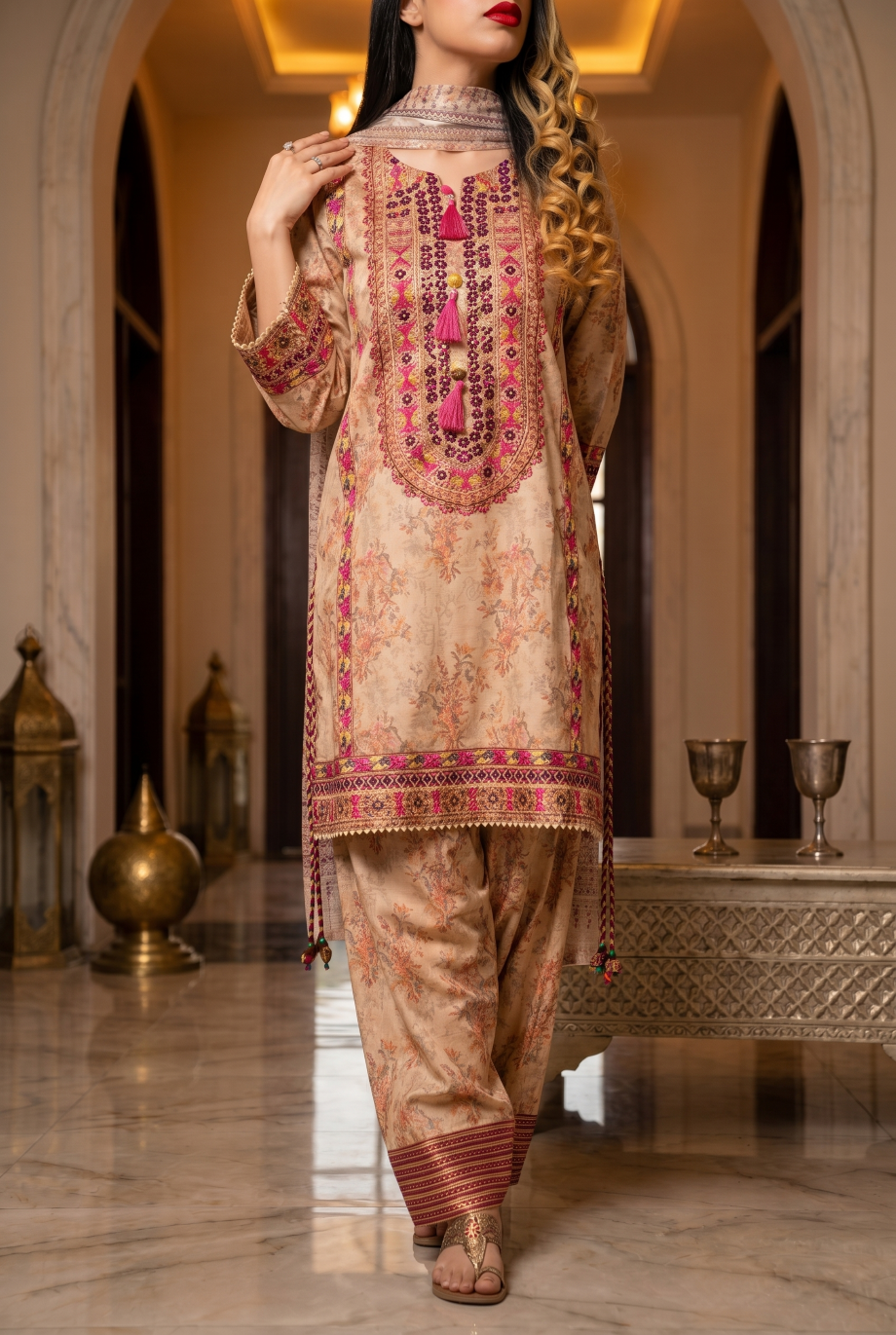 Navi 3Pc - Printed Lawn Dress