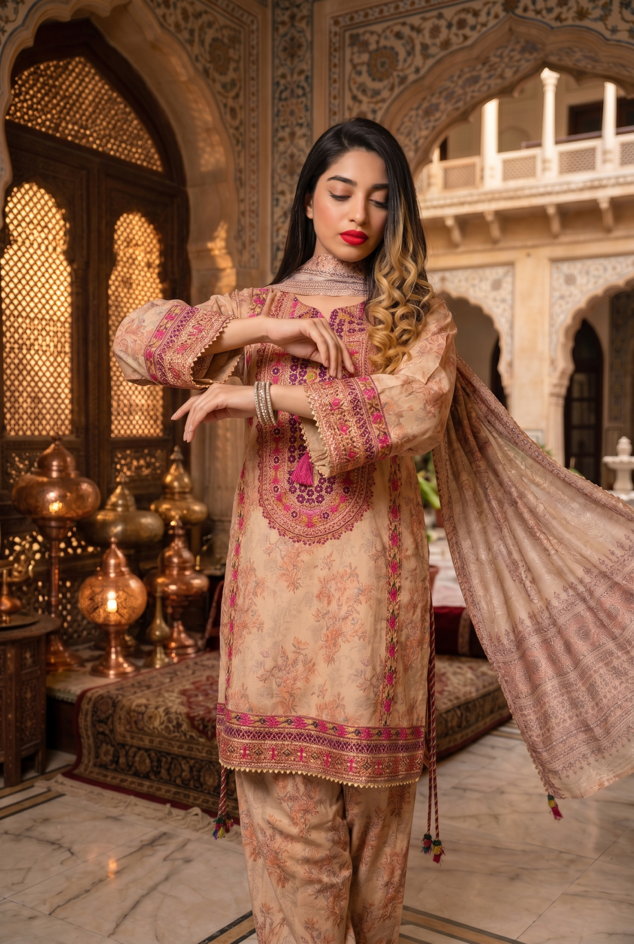Navi 3Pc - Printed Lawn Dress